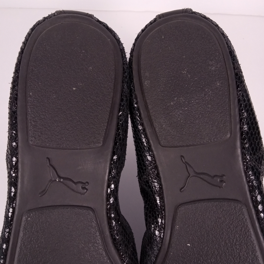 Puma Rhythm Shine Black Python Snake Texture Ball… - image 11